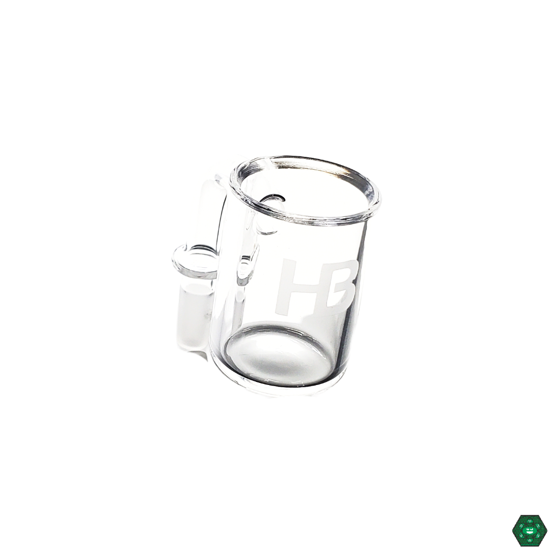 Close-up of the Joel Halen 30MM Quartz Bucket, showcasing its premium quartz construction designed to preserve terpenes and enhance flavor for a better dabbing experience.