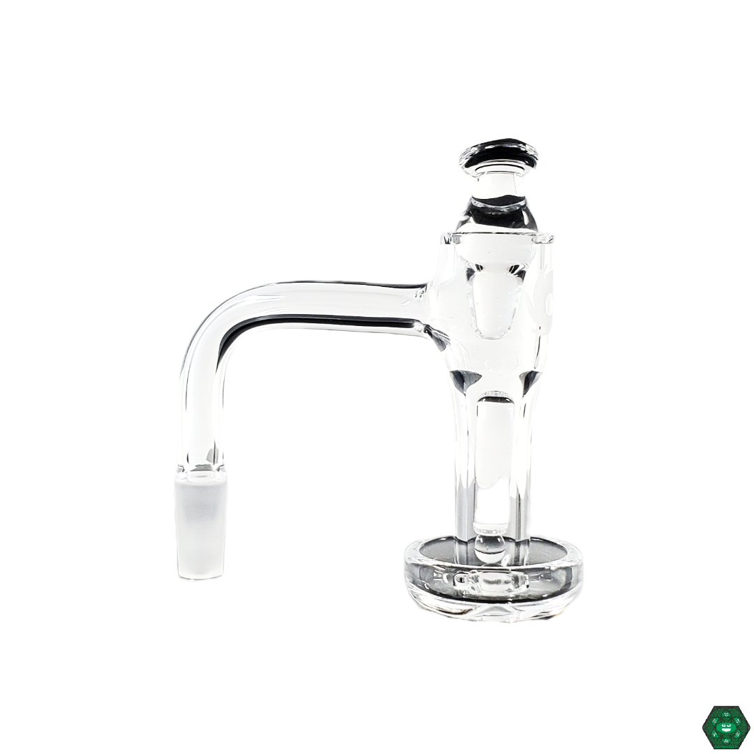 Joel Halen Cyclone Set, featuring a quartz banger designed to create smooth, rotational airflow for even vaporization and enhanced dabbing experience.