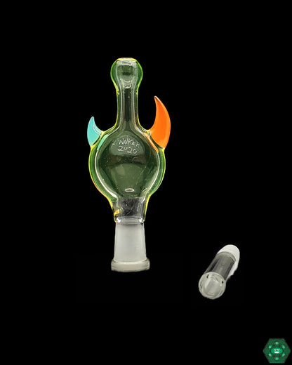 Jon E. Walker Illuminati Nectar Collector – UV-reactive glass with unique design, perfect for concentrate handling with added visual appeal.