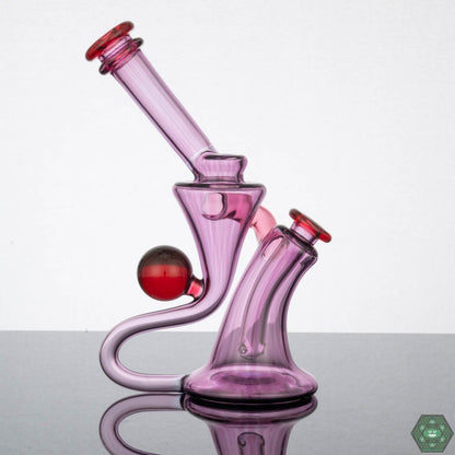 Kilo Glass Limited Edition Gold Amethyst Recycler – Designed for smooth performance with single uptake and drain for filtered hits.