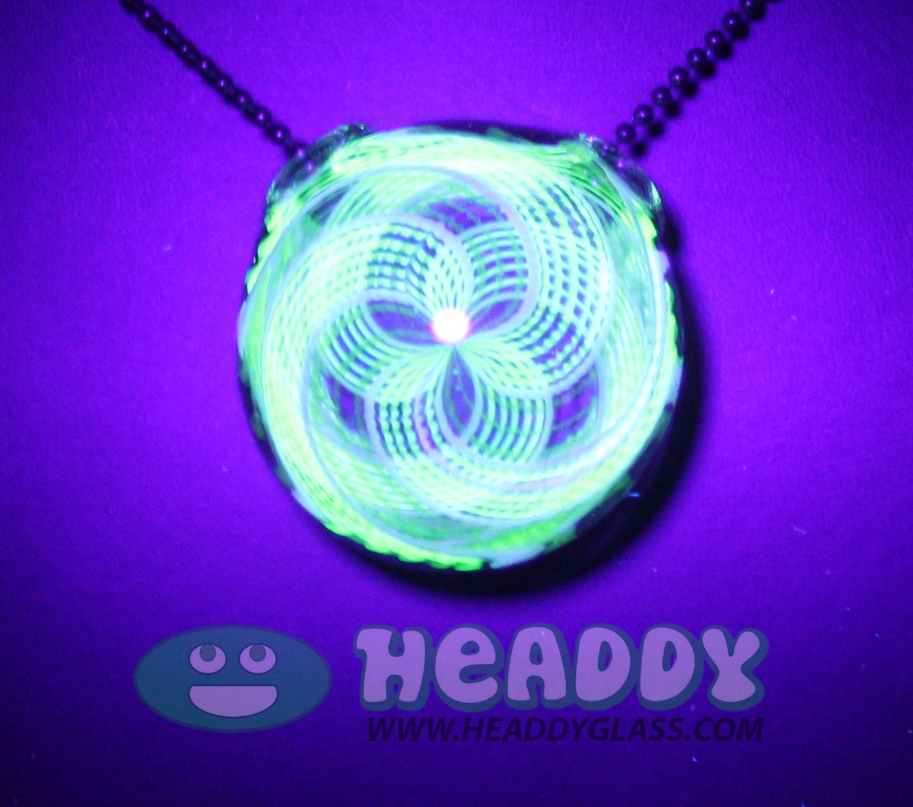 Koichi Yajima uv hollow pendant - Headdy Glass - HG