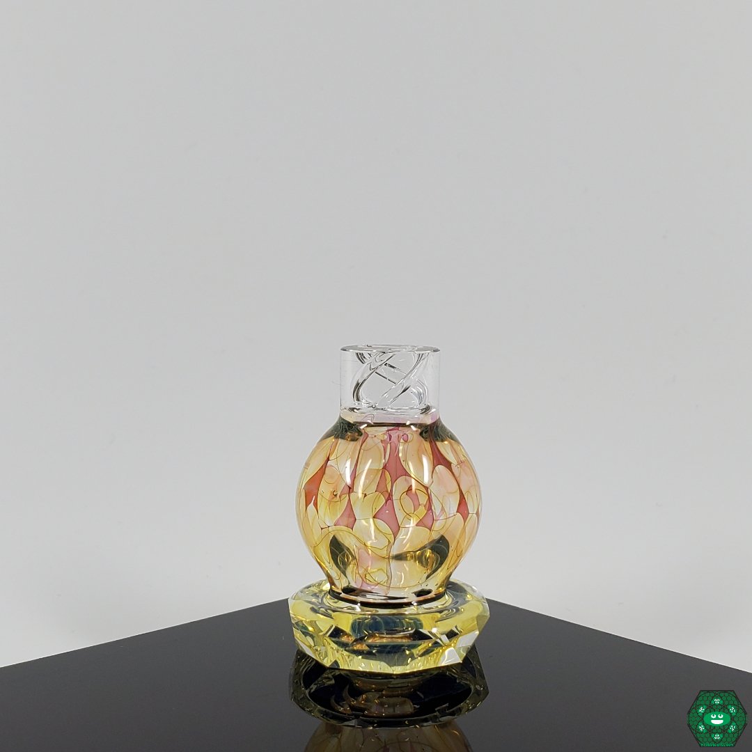 Limited-edition Brick Glass X Worm Glass Spinner Carb Cap, featuring intricate artisan craftsmanship.