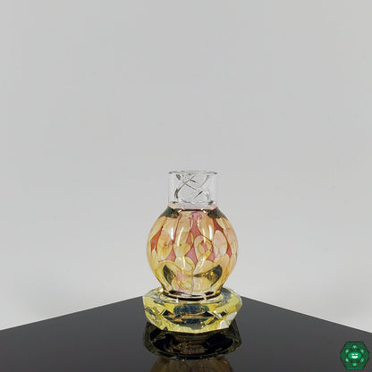 Limited-edition Brick Glass X Worm Glass Spinner Carb Cap, featuring intricate artisan craftsmanship.