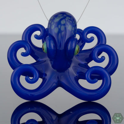  Unique Octopus Glass Pendant by Liz Wright - Handcrafted Art Jewelry, an exquisite piece showcasing a whimsical octopus design, expertly crafted with high-quality glass, featuring vibrant colors and intricate details, making it an eye-catching addition to any outfit, ideal for ocean enthusiasts and art jewelry collectors alike, a unique handcrafted treasure for making a statement.