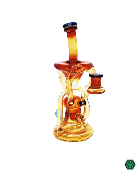 Logi Glass Art - Orange Elvis Recycler - @Logi_glass_art - HG