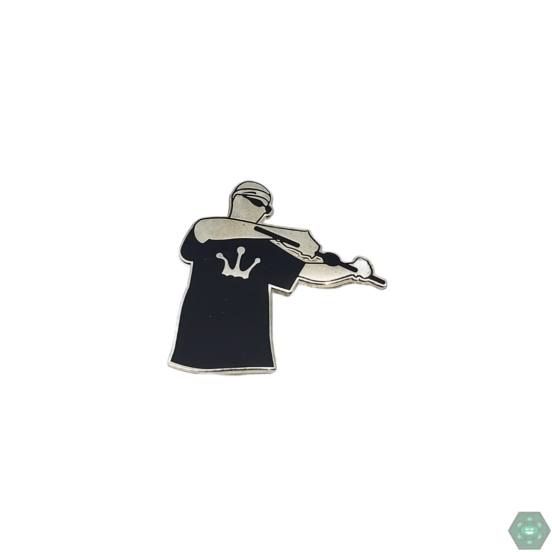 Lurch Glass Hat Pin with a unique artistic design and durable enamel finish, perfect for collectors seeking a lasting and stylish pin