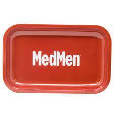 MedMen Medium Rolling Tray, stylish and functional, offering ample space and a sleek design for organizing your session, ideal for accessory storage and herb prep, available at Headdy Glass.


