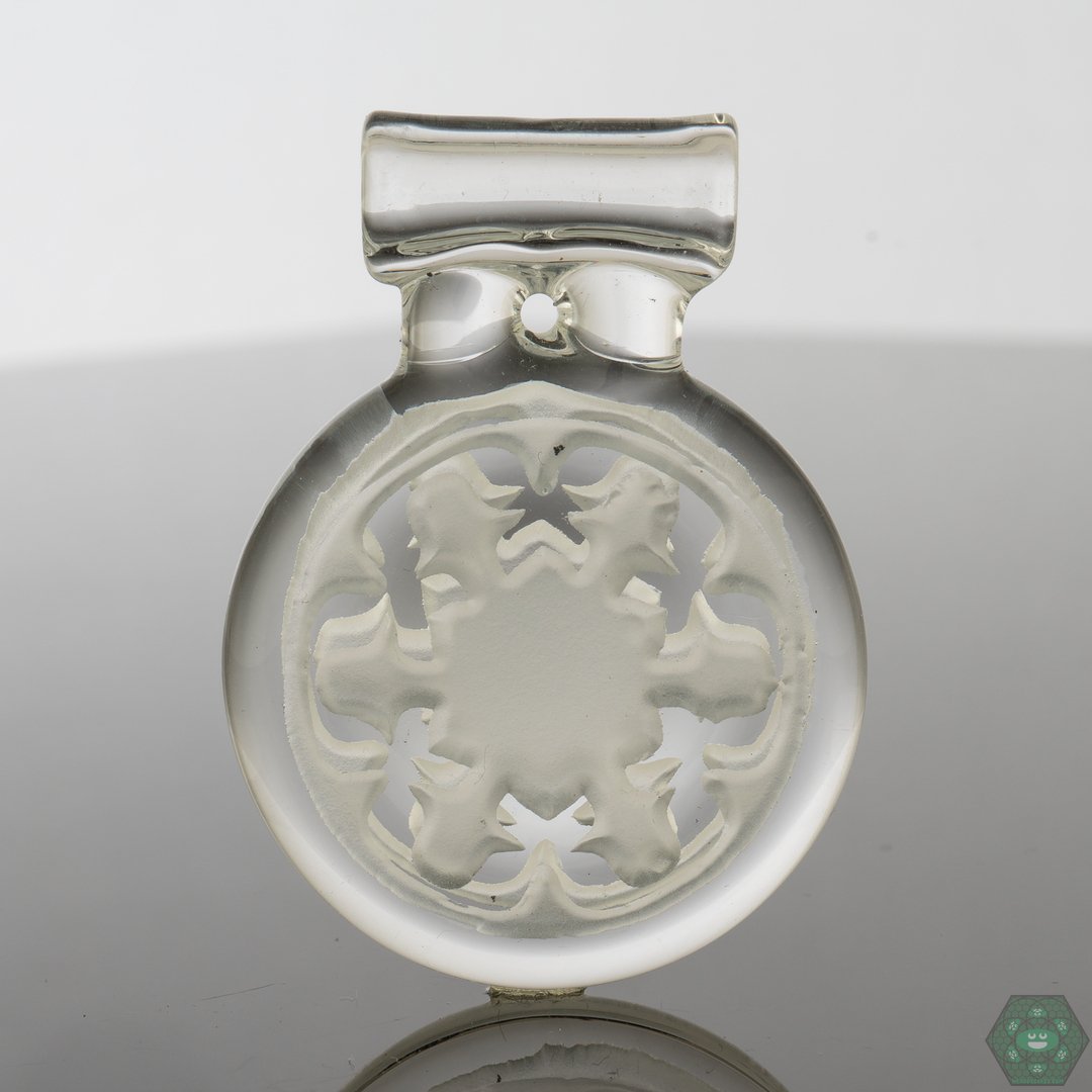 Mesonja Glass - Clear Sandblasted Amulets - Mesonja Glass - HG