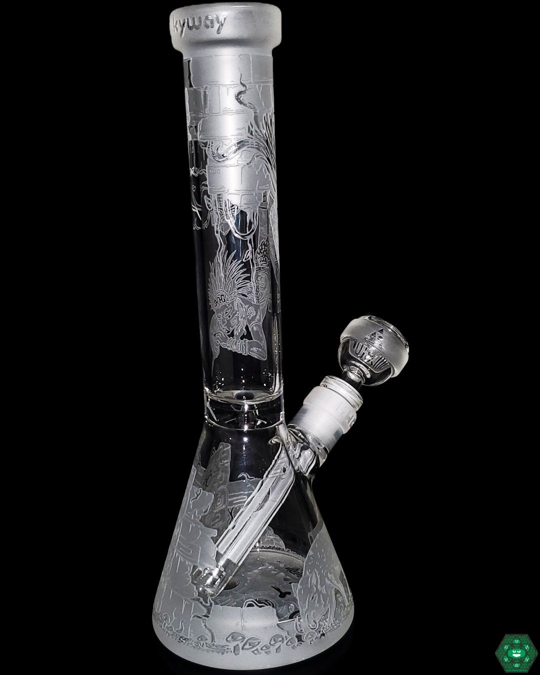 Milkyway Glass - 11" Ancient Ruins Beaker - @Milkywayglass - HG