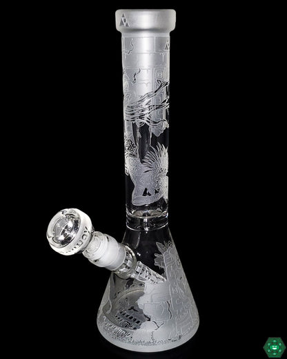 Milkyway Glass - 11" Ancient Ruins Beaker - @Milkywayglass - HG