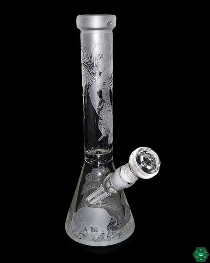 Milkyway Glass - 11" Ancient Ruins Beaker - @Milkywayglass - HG