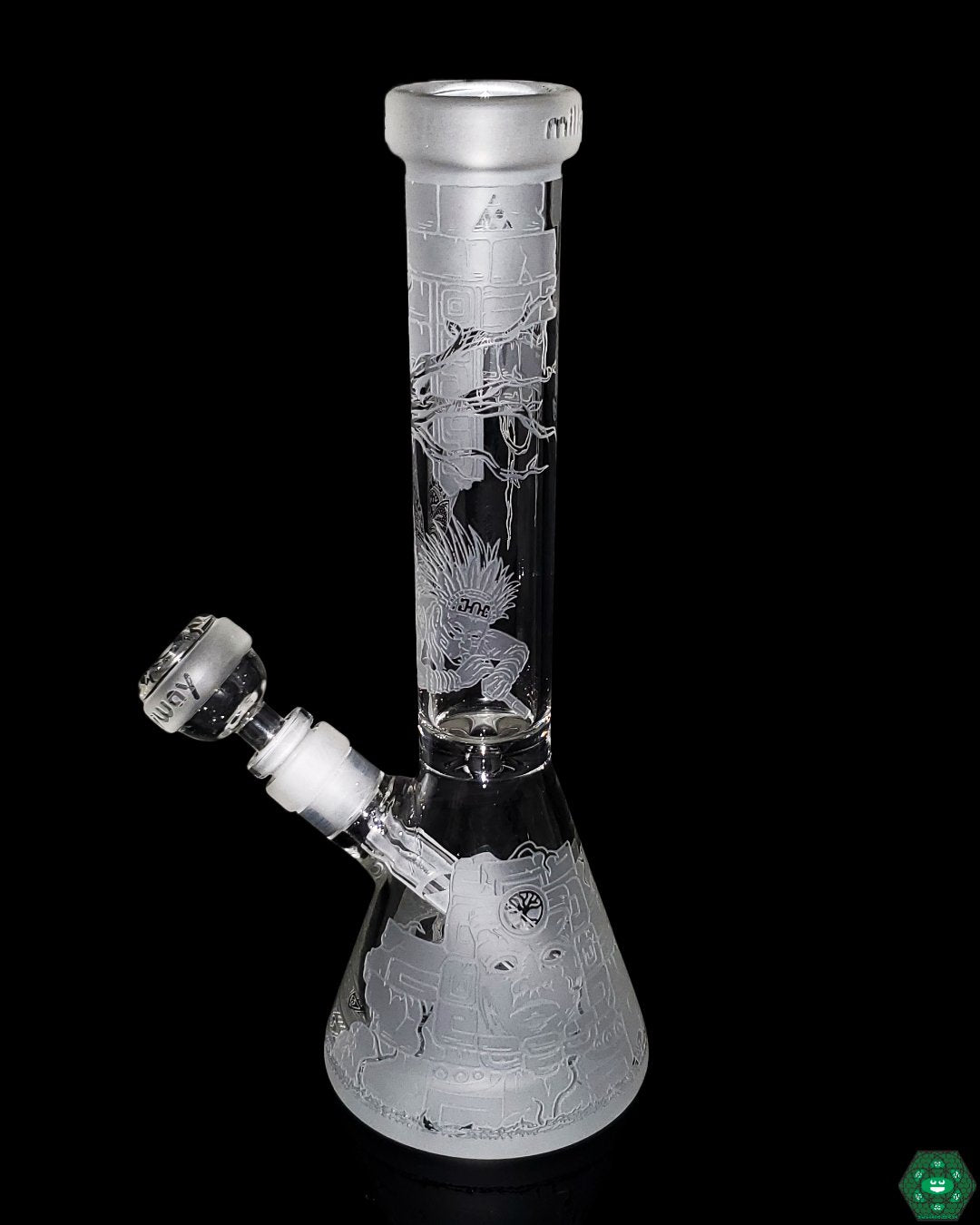 Milkyway Glass - 11" Ancient Ruins Beaker - @Milkywayglass - HG