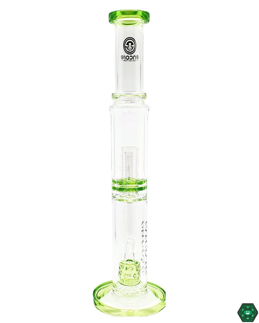 Monark Glass - 16" Ratchet w/ Holes Straight Tube - @Monarkglass - HG