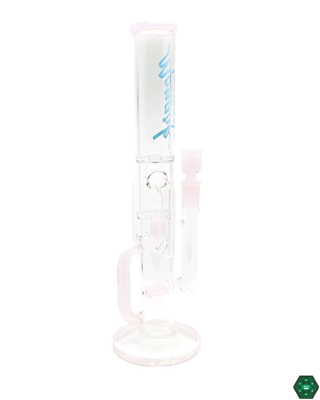 Monark Glass - 50mm Recycler (Pink) - @Monarkglass - HG