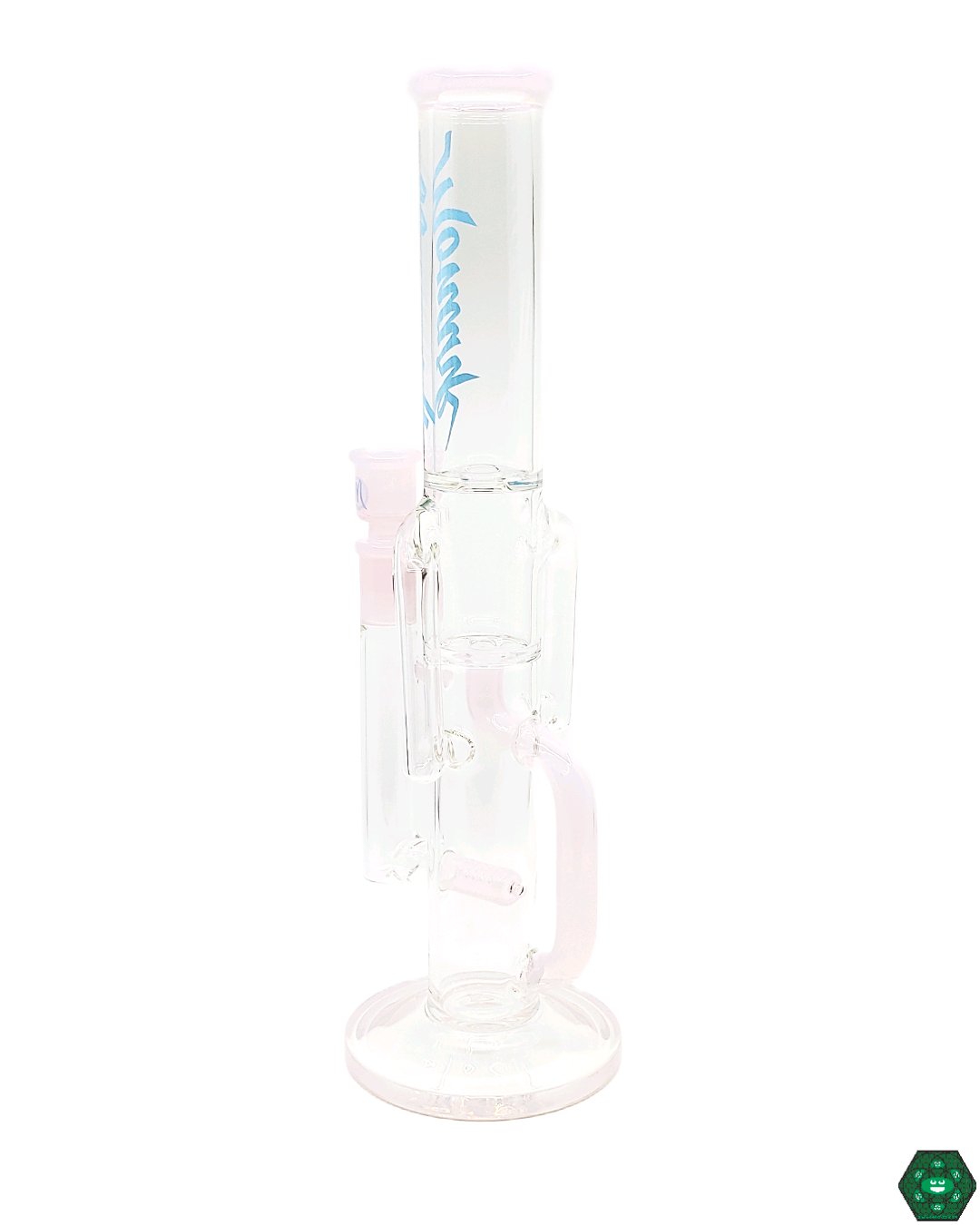 Monark Glass - 50mm Recycler (Pink) - @Monarkglass - HG