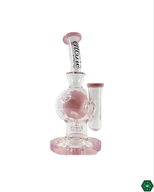  Monark Glass 7.5” Egg Rig, a compact and stylish water pipe designed for smooth hits and efficient filtration.