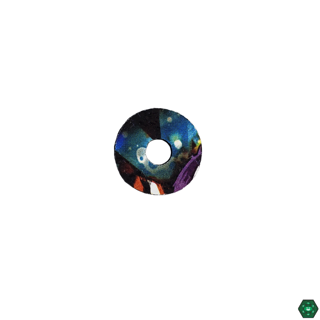 Mood Mats Mood Rings in use, protecting glass setups while adding a vibrant, stylish touch to any smoking station.