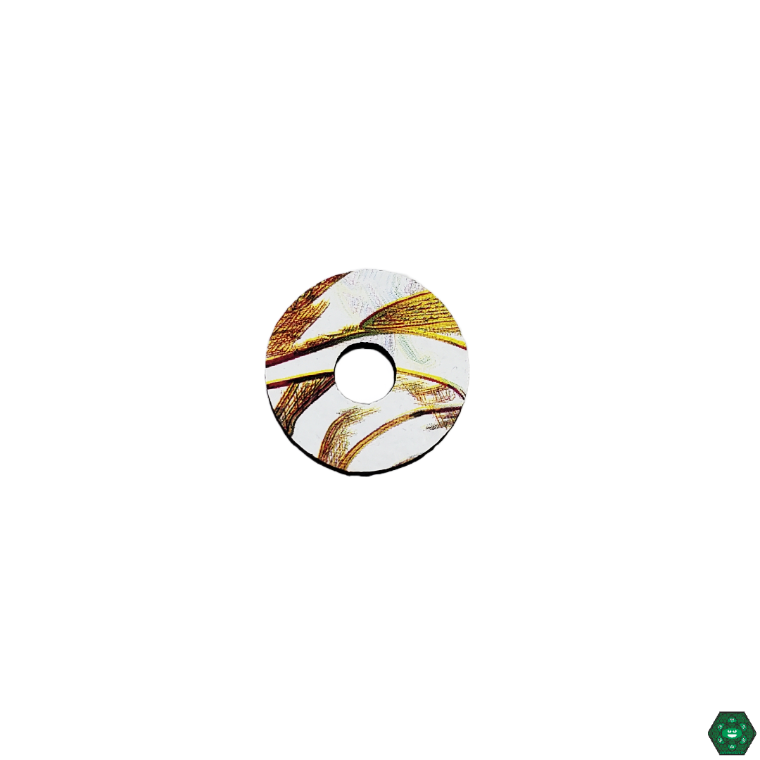  Close-up of the texture on Mood Mats Mood Rings, emphasizing its eco-friendly material and durable construction for lasting surface protection.