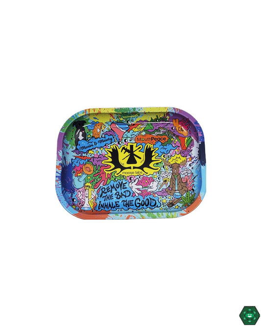 Moose Labs Rolling Tray, a functional and portable tray designed for a smooth surface and easy transport, available at Headdy Glass.