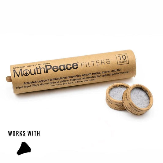 Mooselabs Mouthpeace Filters, designed to remove resin, tar, and other contaminants, providing a cleaner, smoother, better tasting puff every time, with no airflow restriction and no loss of the good stuff.