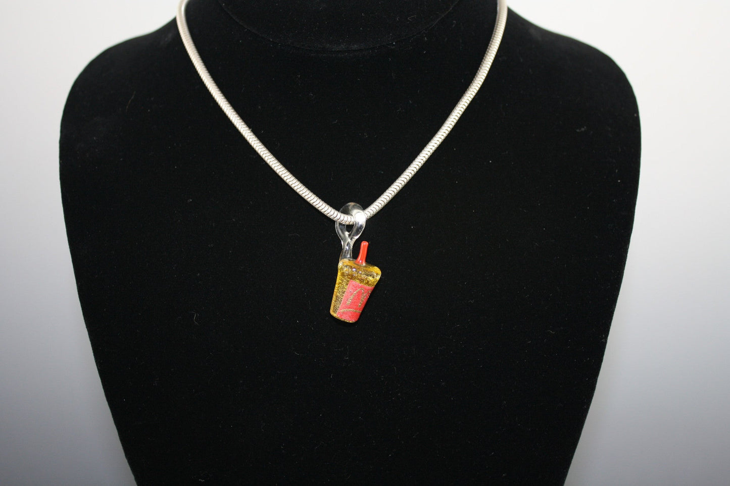 Mr. V unhappy meal pendant - Headdy Glass - HG