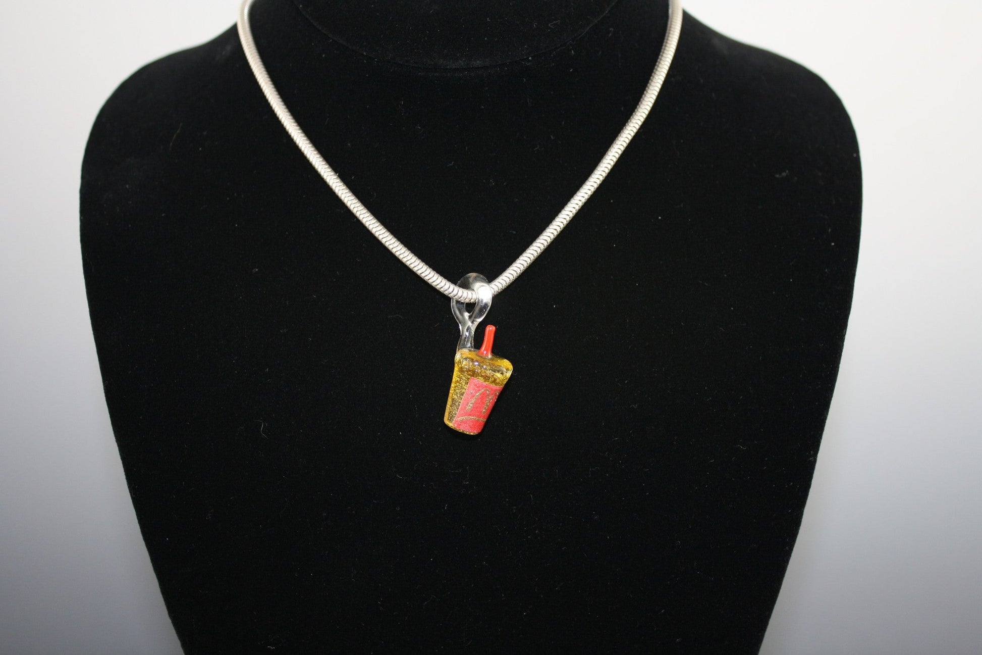 Mr. V unhappy meal pendant - Headdy Glass - HG