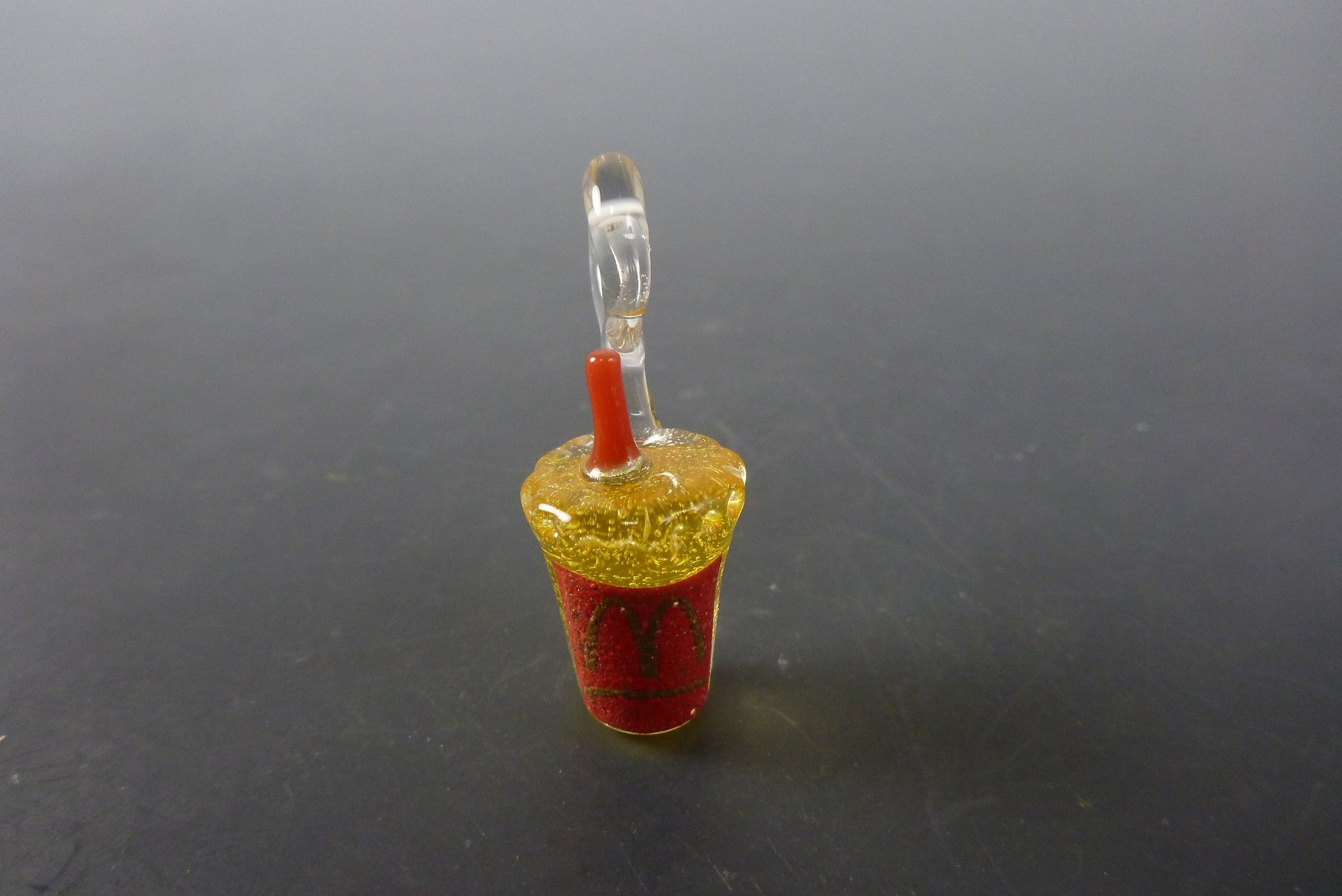 Mr. V unhappy meal pendant - Headdy Glass - HG