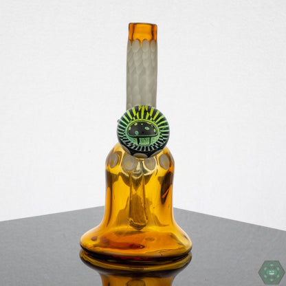 Natrix Glass Mini Tube #10 – 2-hole perc for optimal airflow and smooth hits in a 6.5-inch compact design.