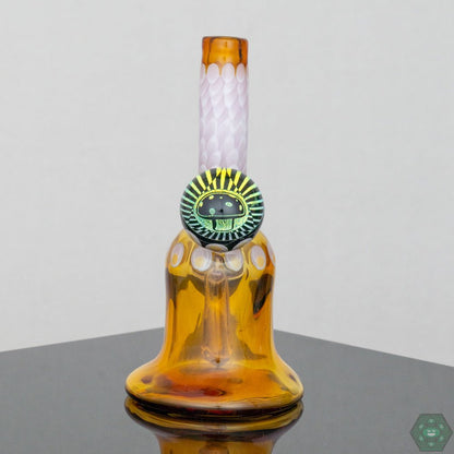 Natrix Glass Mini Tube #10 – Artistically designed glass rig with vibrant colors and smooth airflow for a premium smoking experience.