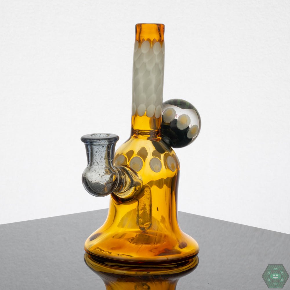 Natrix Glass Mini Tube #10 – Unique color design with vibrant dichroic accents for a striking, functional piece.