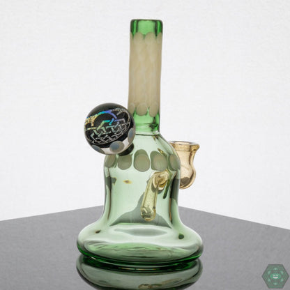 Natrix Glass Mini Tube #7 – 10mm joint and 2-hole perc for smooth, consistent pulls in a compact design.