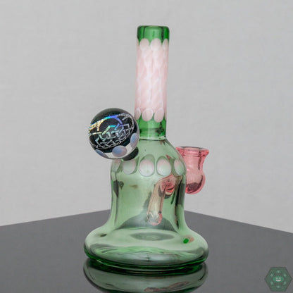 Natrix Glass Mini Tube #7 – Durable 6.5-inch rig with dichroic accents for smooth and flavorful pulls.