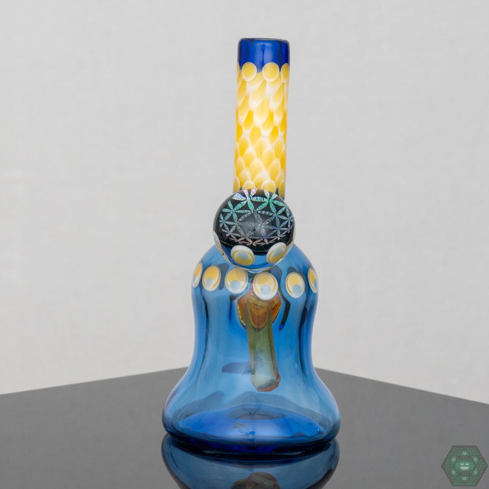 Natrix Glass Mini Tube #8 – Collectible glass piece with stunning dichroic accents and smooth, functional airflow.