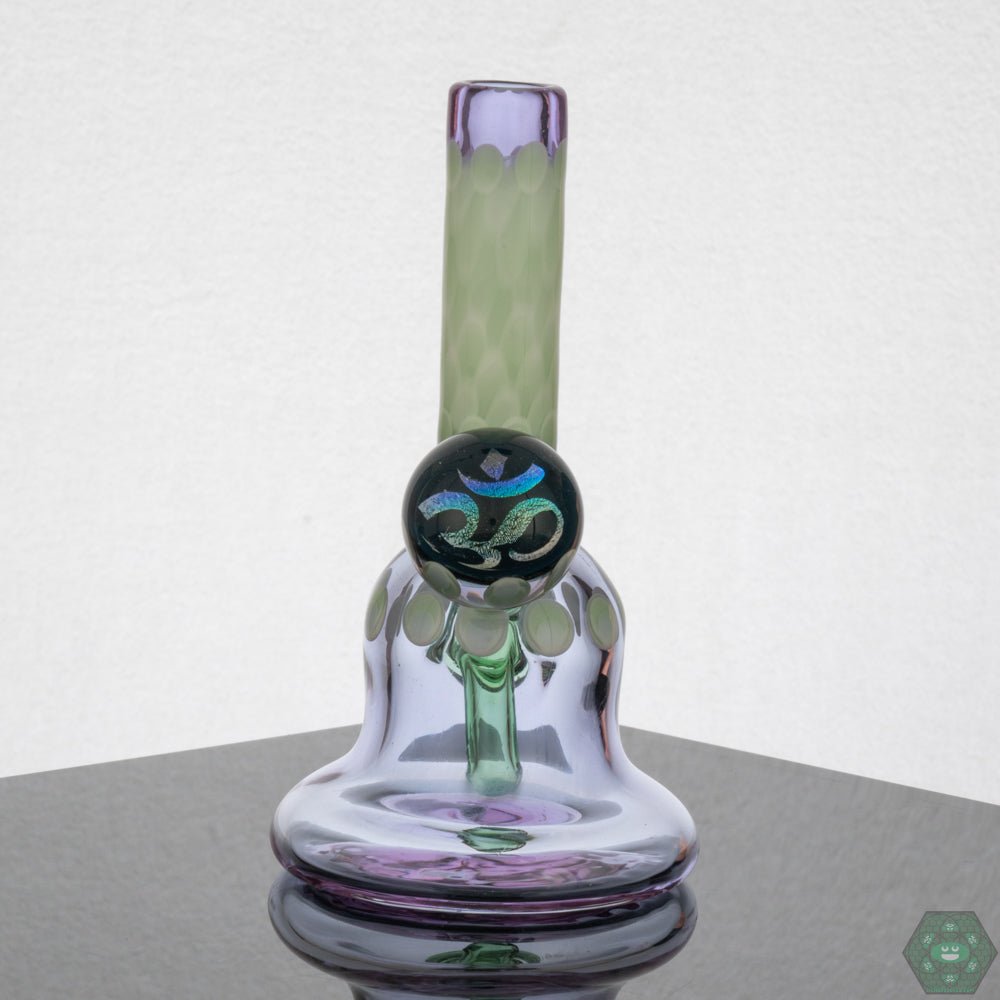 Natrix Glass Mini Tube #9 – 10mm female joint with bold dichroic design, perfect for collectors and daily use.