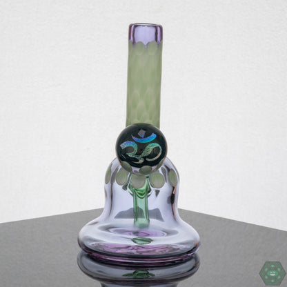Natrix Glass Mini Tube #9 – 10mm female joint with bold dichroic design, perfect for collectors and daily use.
