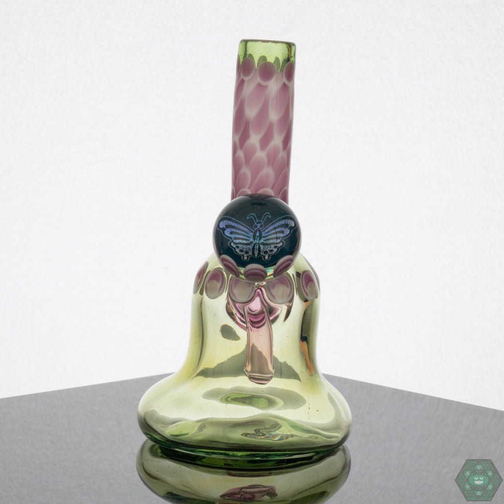 Natrix Glass Mini Tube - Haterade Colorway – 10mm female joint with unique dichroic detailing, perfect for collectors and daily use.