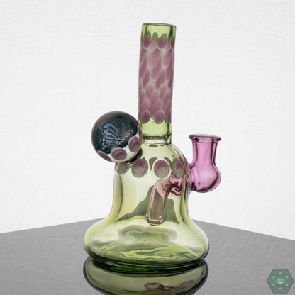 Natrix Glass Mini Tube - Haterade Colorway – 2-hole perc for smooth hits and premium filtration in a vibrant, 6.5-inch rig.
