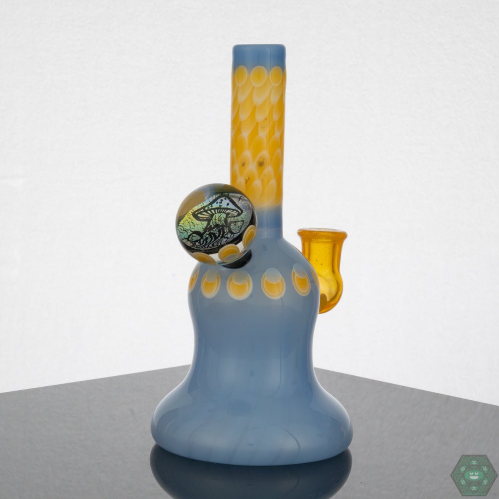 Natrix Glass Mini Tube - Terps Color – 2-hole perc for smooth filtration, designed for collectors and daily use in a 6.5-inch rig.