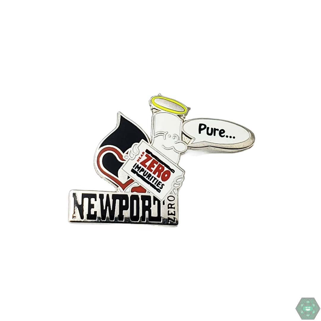 Newport Butane Hat Pin with durable enamel construction, a distinctive and collectible addition to your hat pin collection