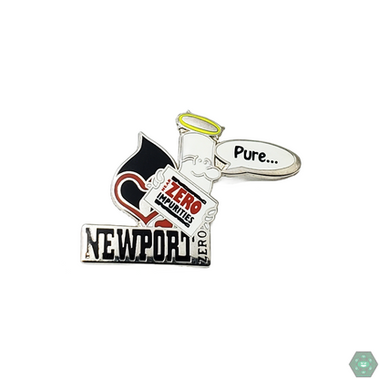 Newport Butane Hat Pin with durable enamel construction, a distinctive and collectible addition to your hat pin collection
