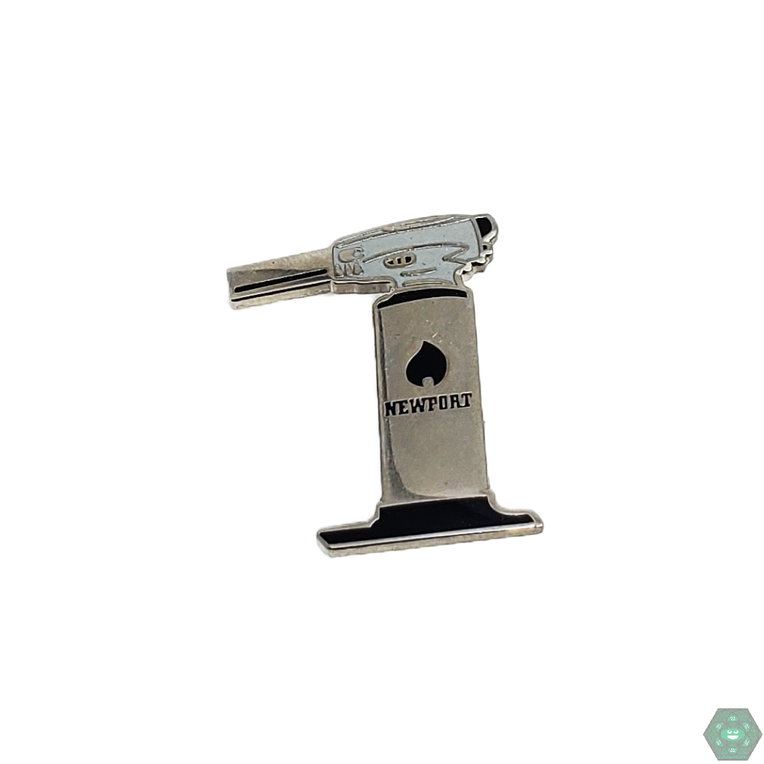 Newport Butane Hat Pin, a unique and collectible enamel pin, designed to add flair and style to your collection