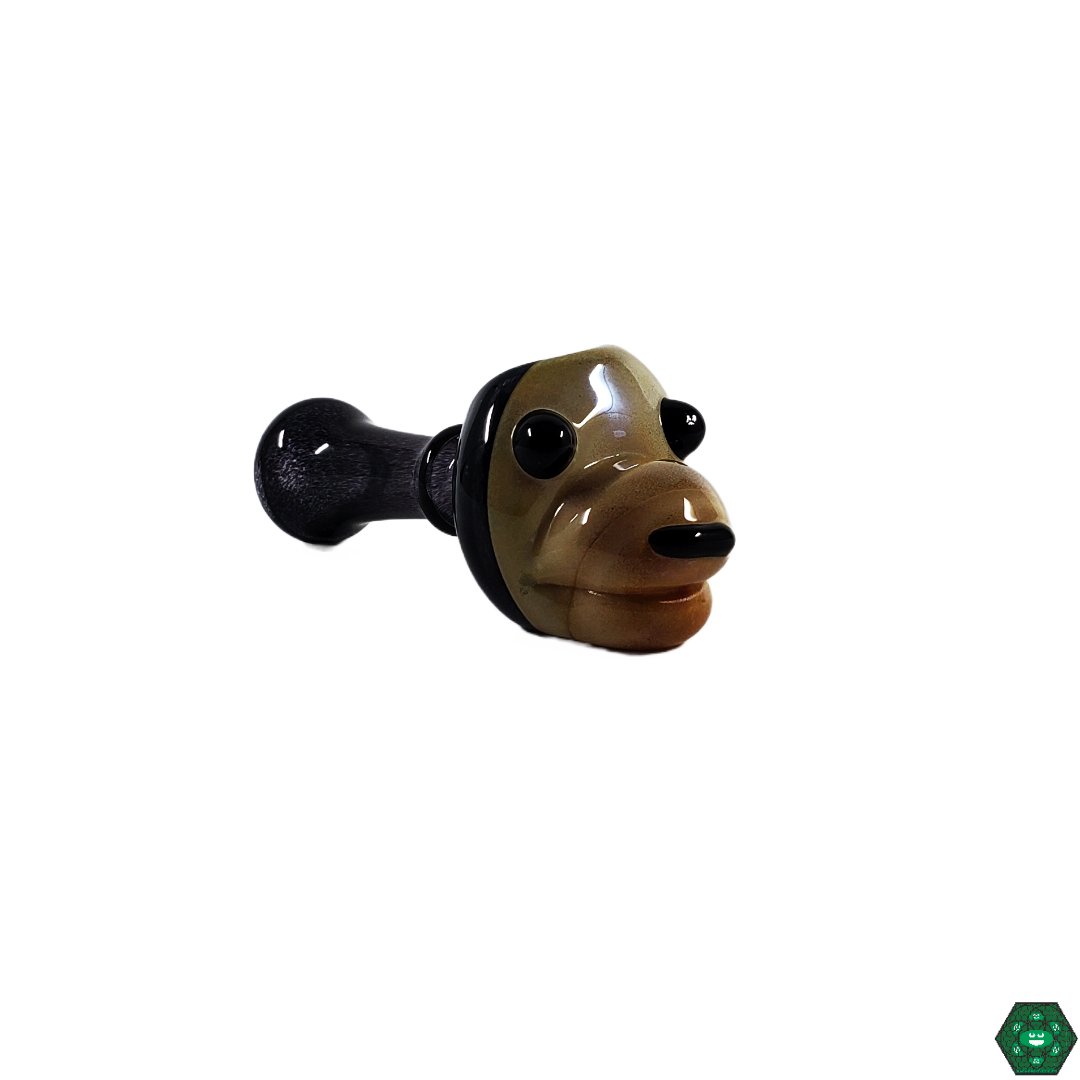 Niko Cray Baby Milo Spoon, a unique collectible glass pipe handcrafted by Niko Cray, combining functionality with art, a must-have for collectors, featuring a detailed design and high-quality glass for an enjoyable, smooth session.