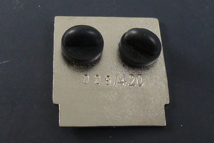 Close-up of the Nintendank Concentrate Pin, showcasing its detailed design and high-quality enamel finish, ideal for adding a quirky touch to any collection.