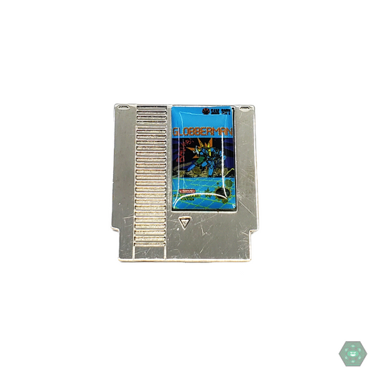 Nintendank Globberman Pin, a retro gaming-inspired enamel collectible, perfect for fans of gaming culture and playful accessories.