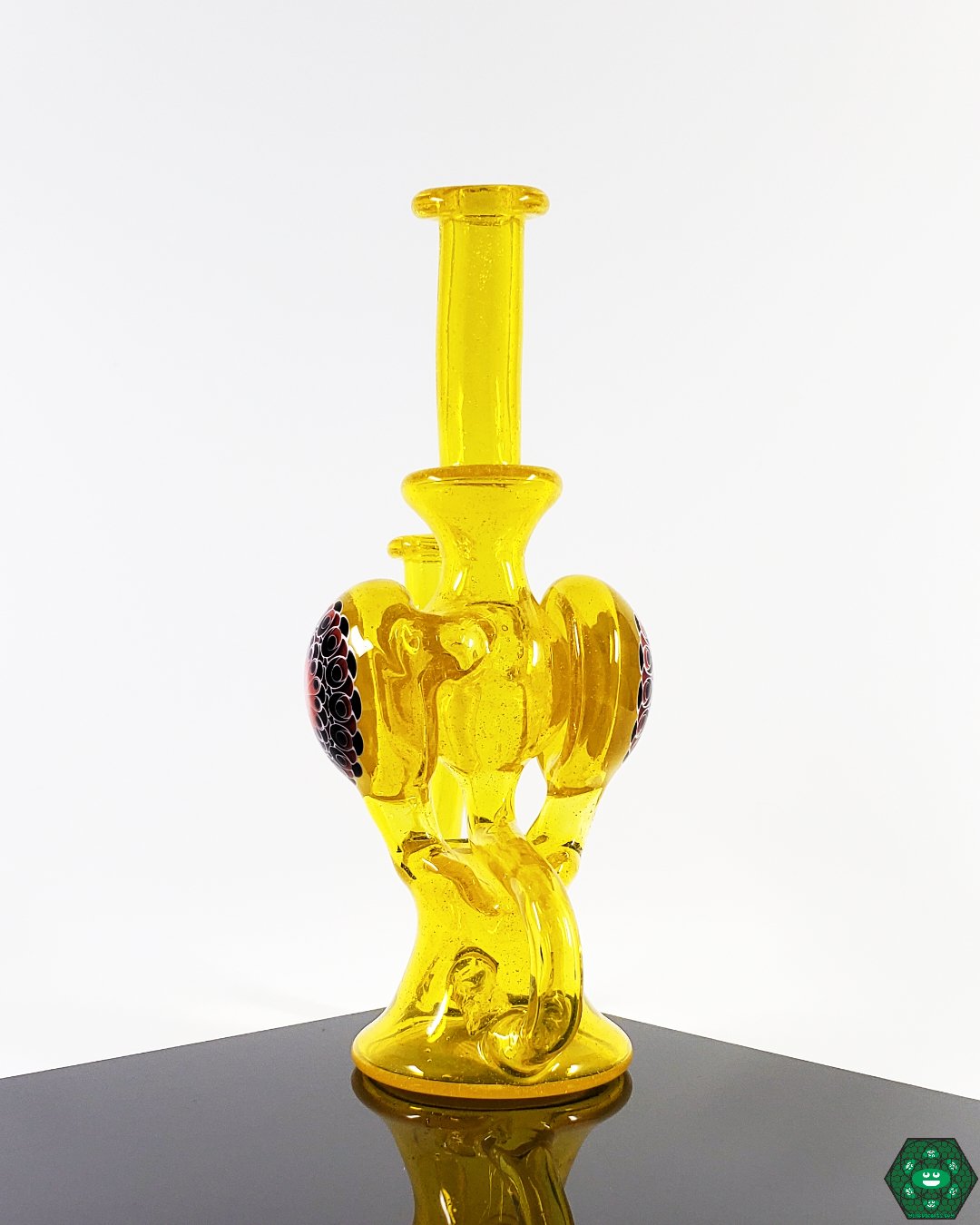 Olour Glass - Terps Dotted Recycler - @Olour_glass - HG