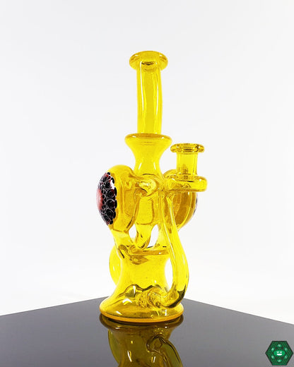 Olour Glass - Terps Dotted Recycler - @Olour_glass - HG