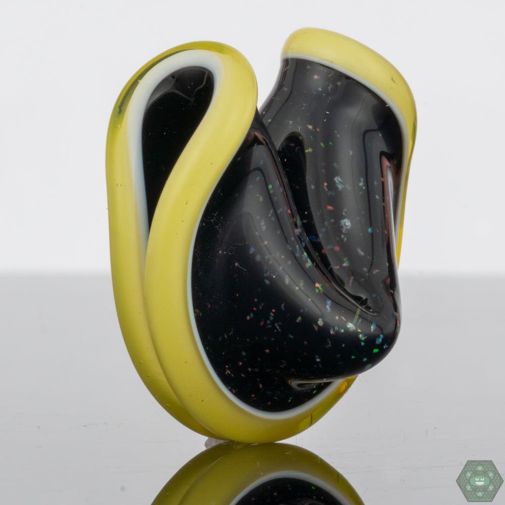 Opal Tech Fortune Cookie Pendant: This unique pendant by Dux Glass features a captivating opal finish, creating a shimmering and eye-catching effect.