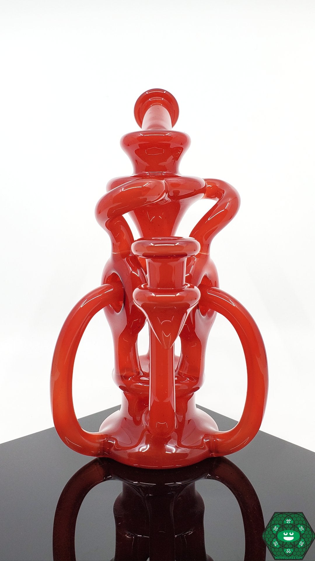 OTW Glass Fruit Basket TDTDR Recycler – Colorful 8-inch recycler with unique color palette, 7-hole perc, and triple uptake for smooth, filtered hits.