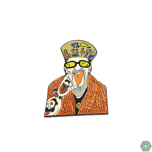 Peek-a-Boo Hat Pin with a fun, unique design, made with quality enamel for durability, perfect for adding a playful touch to your collection