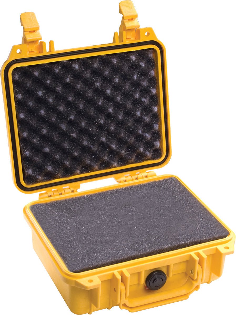 Pelican 1200 Case, featuring a compact and lightweight design, ideal for easy transportation and maximum protection.